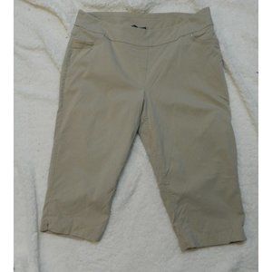 Westbound Woman Capri Pants Tan Stretch Size 24w